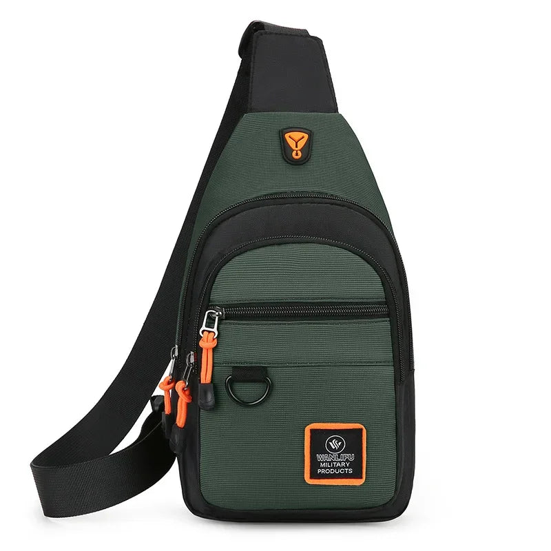 Men's Crossbody Sling Bag – Lightweight Oxford Chest Pack