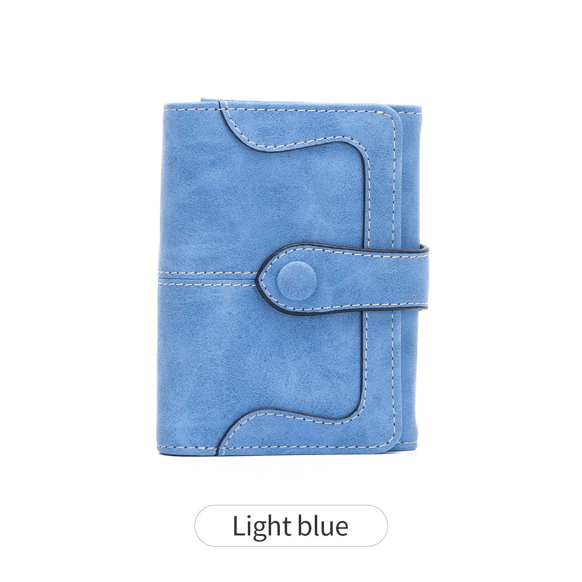 Women's Bifold Snap Wallet – Compact Vintage Short Purse