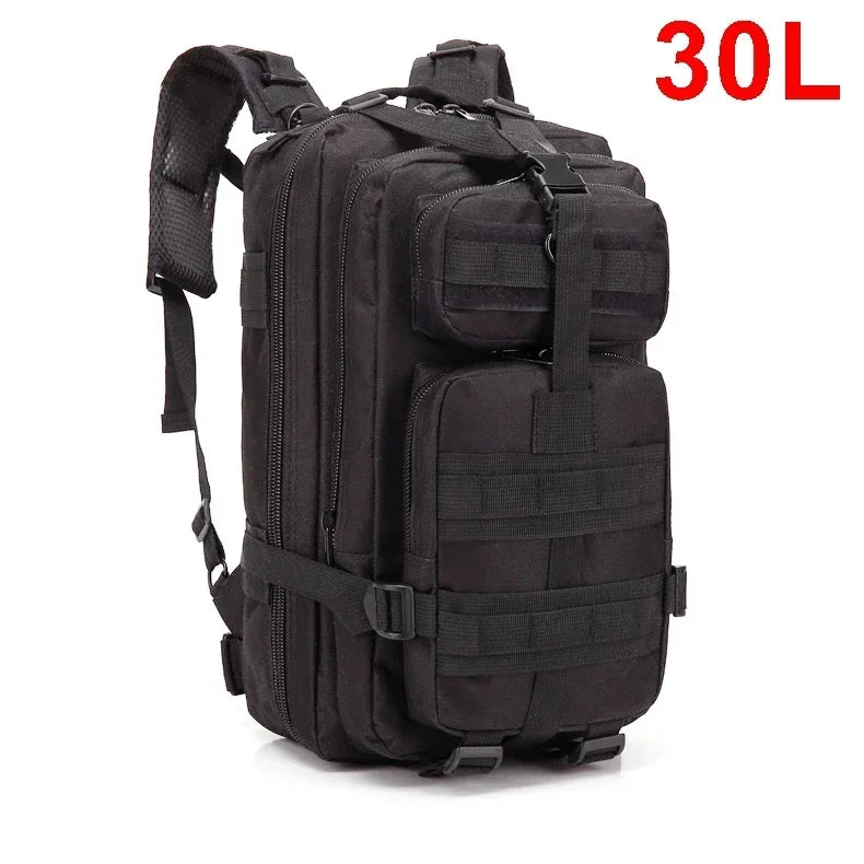 Tactical MOLLE Backpack 30L/50L – 3P Assault Pack for Hiking & Hunting