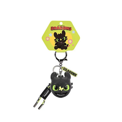 Toothless Dragon Keychain – Movable Wings & Glowing Eyes