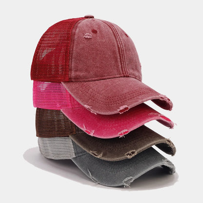 Mesh Baseball Cap – Vintage Washed Trucker Hat