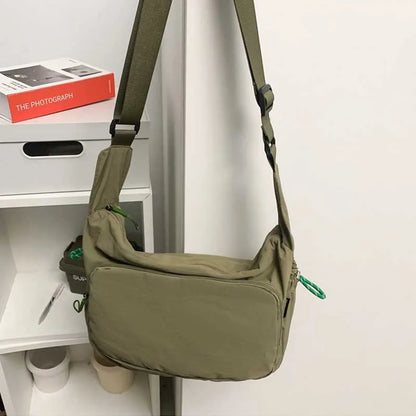 Large Capacity Nylon Crossbody Bag for Gym & Travel