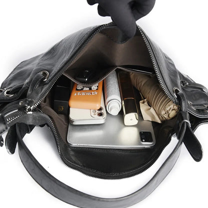 Large Leather Tote Handbag for Women – Shoulder & Crossbody Bag