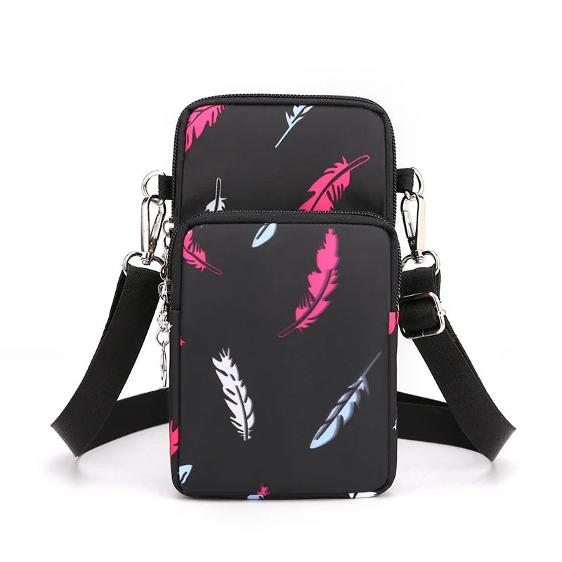 Women's Crossbody Phone Bag – Nylon Shoulder Wallet Purse