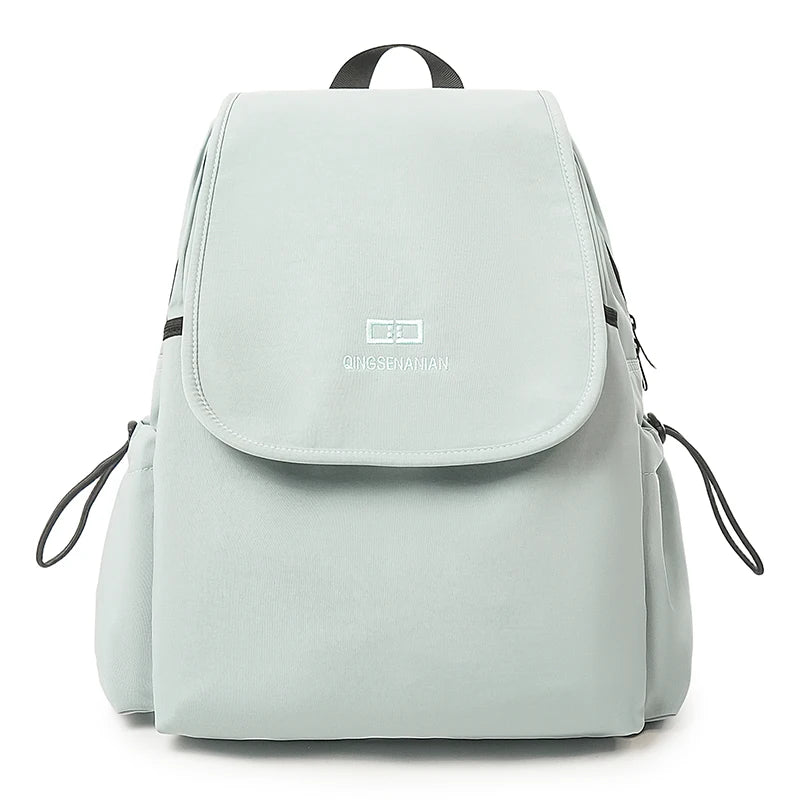 Waterproof Nylon Flip Backpack – Women's Travel & College Bookbag