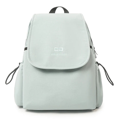 Waterproof Nylon Flip Backpack – Women's Travel & College Bookbag