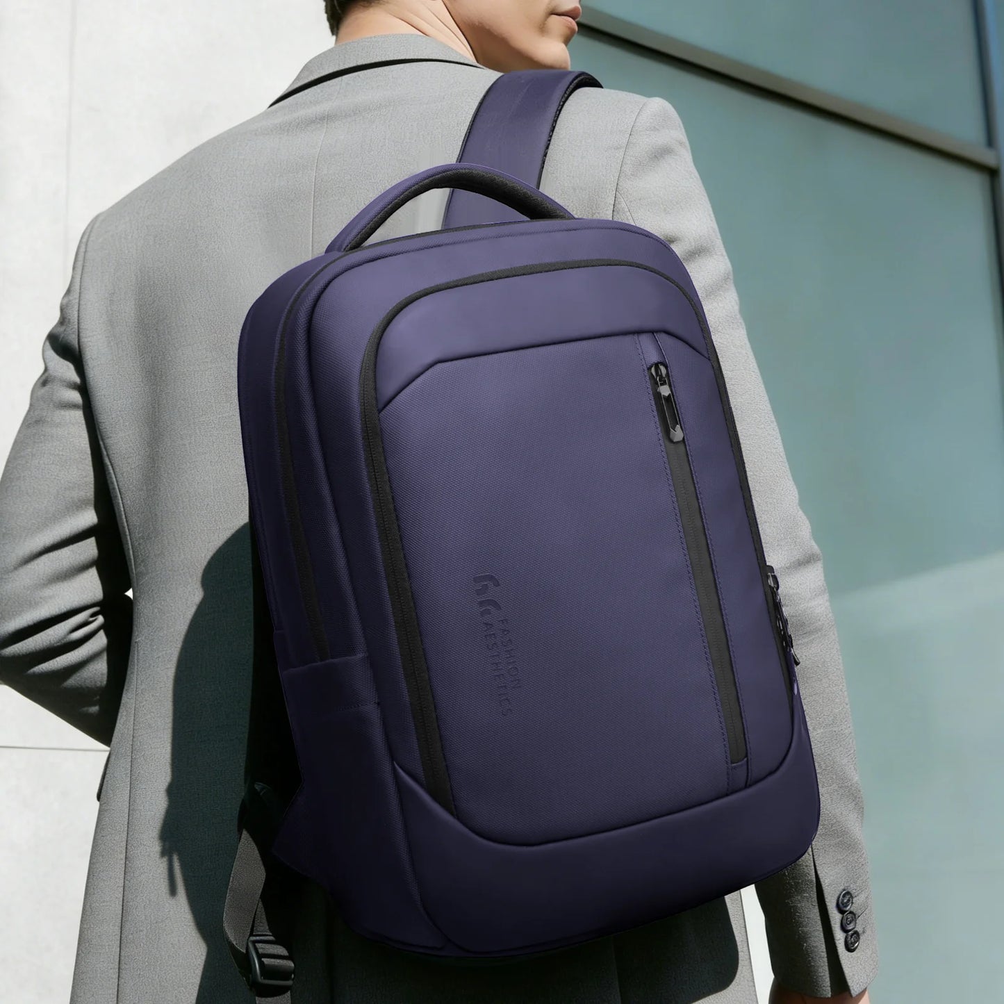 Airline-Approved Laptop Backpack for Men – 17" Business Rucksack with USB Port