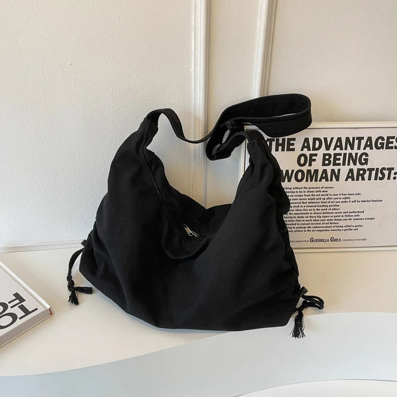 Large Capacity Canvas Shoulder Bag for Women