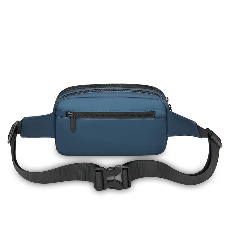 Men's Waterproof Sling Bag – Large Capacity PU Leather Crossbody