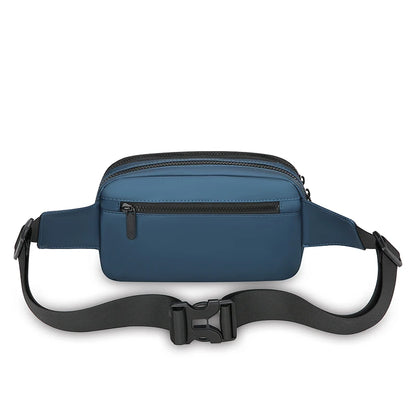 Men's Waterproof Sling Bag – Large Capacity PU Leather Crossbody
