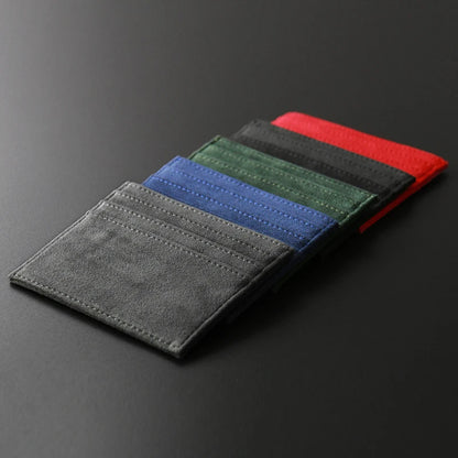 Hand-Woven Genuine Leather Card Holder Wallet for Men