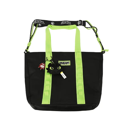 Toothless Plush Keychain & Denim Tote Bag – How to Train Your Dragon Gift
