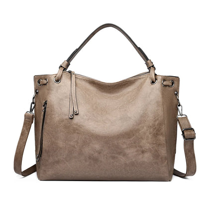Large Leather Tote Handbag for Women – Shoulder & Crossbody Bag