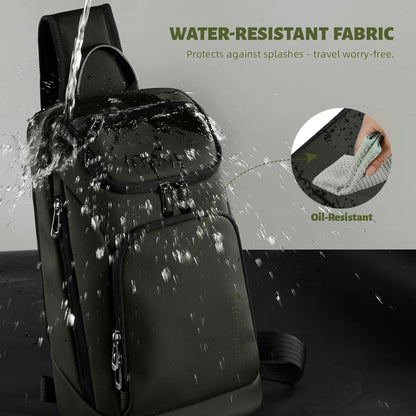 Men's Waterproof Crossbody Sling Bag – Fits 11" iPad