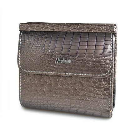 Crocodile Pattern Women's Genuine Leather Mini Wallet