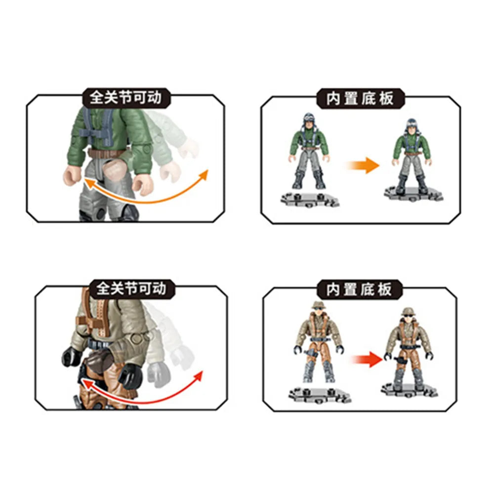 Military Soldiers Building Blocks Set – 9 Special Forces Figures