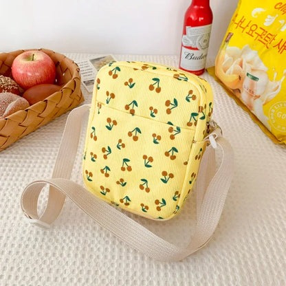 Corduroy Small Fresh Strawberry Crossbody Bag Chain Niche Pillow Casual Versatile Commuter Underarm