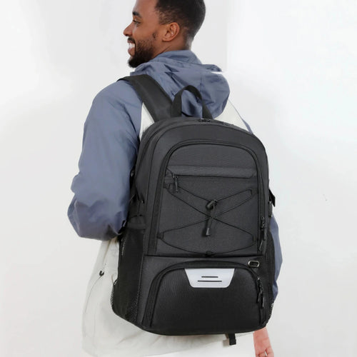 35L Sports Gym Backpack with Laptop Compartment & Shoe Pocket