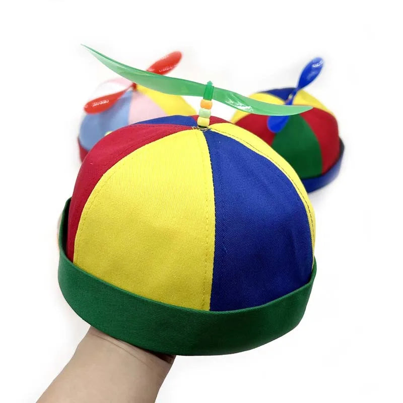 Colorful Propeller Beanie Hat – Fun Helicopter Cap for Adults & Teens