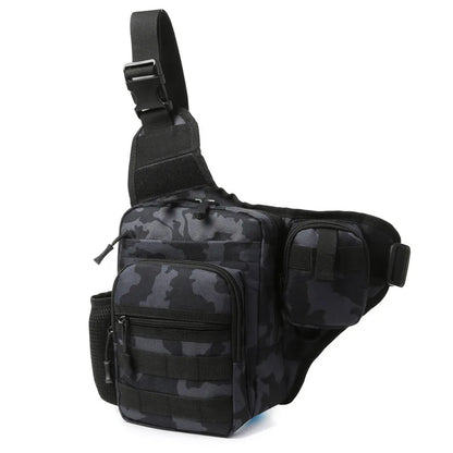 Tactical MOLLE Crossbody Chest Bag – Outdoor Hiking & Camping Sling Pack