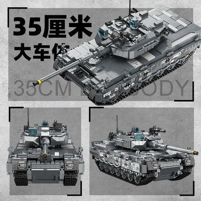 Leopard 2A7 Main Battle Tank Building Blocks Set – 1422 Pcs Military Bricks Model