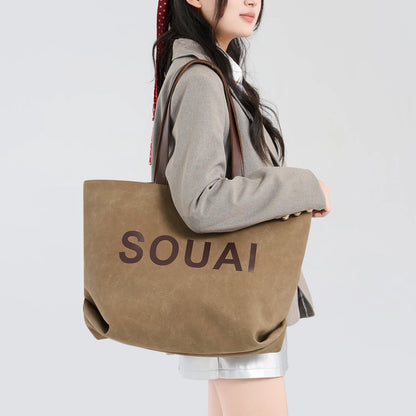 Large Capacity Women's Tote Shoulder Bag for Work & School