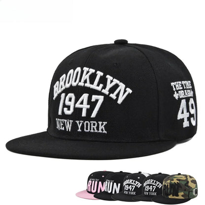 Embroidered Snapback Baseball Cap – Adjustable Hip Hop Hat for Men & Women