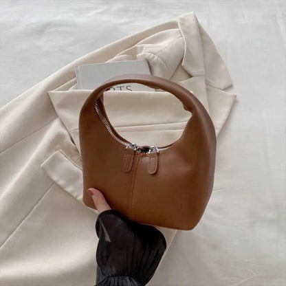 Crescent Hobo Bag – PU Leather Underarm Purse for Women