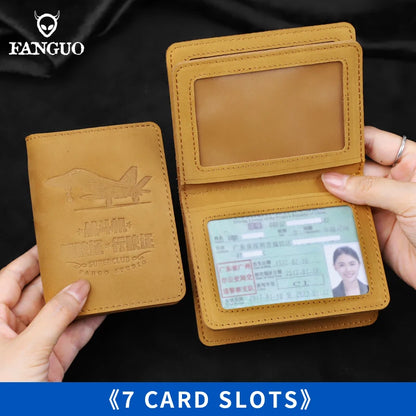 Leather Driver's License Holder & Card Wallet – Slim Bifold