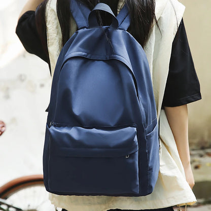 Large Capacity Nylon School Backpack for Teen Girls & Women