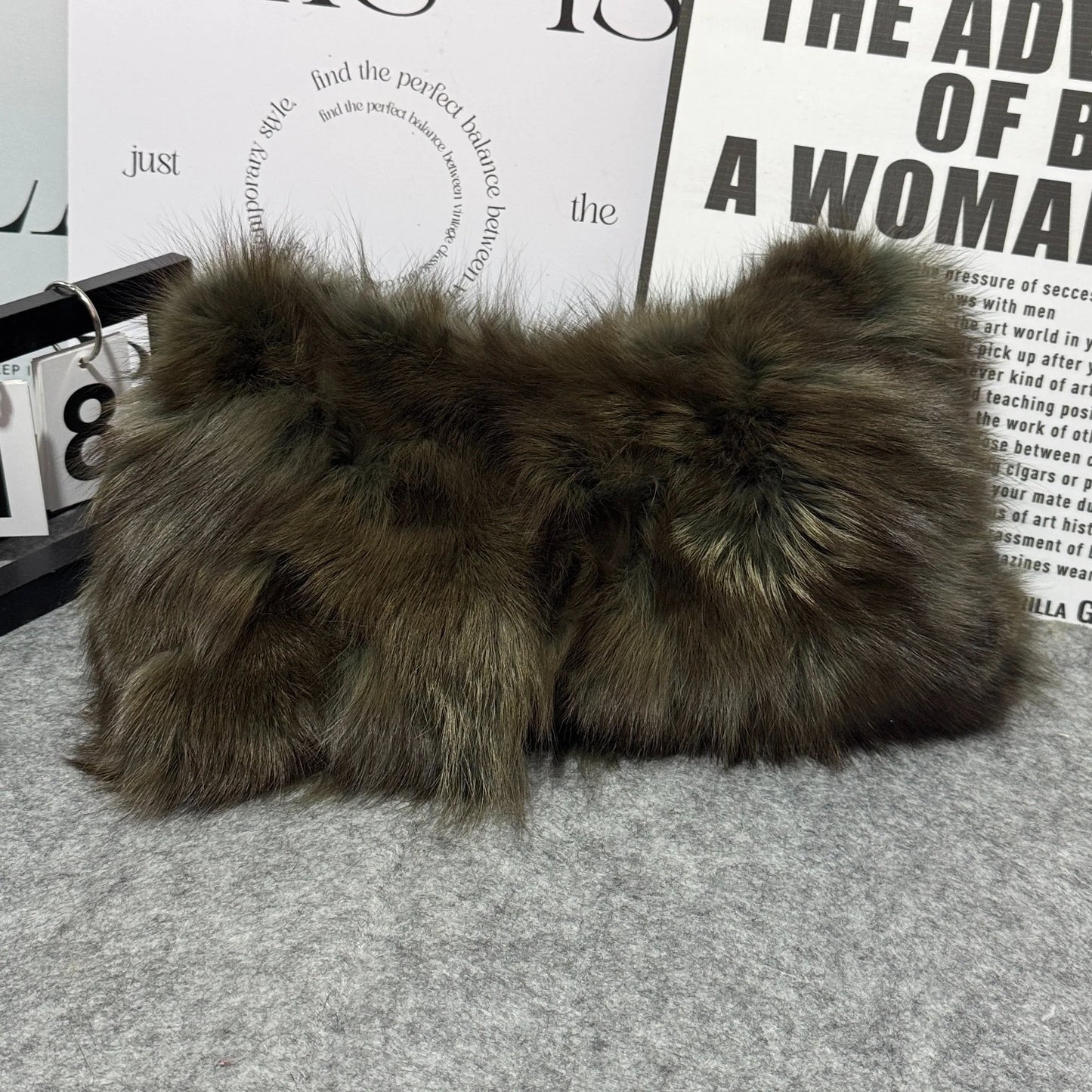 Faux Fur Shoulder Bag — Luxury Tote & Clutch Purse for Women