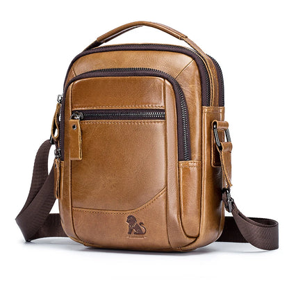 Men's Genuine Leather Shoulder Bag – Crossbody Messenger Bag