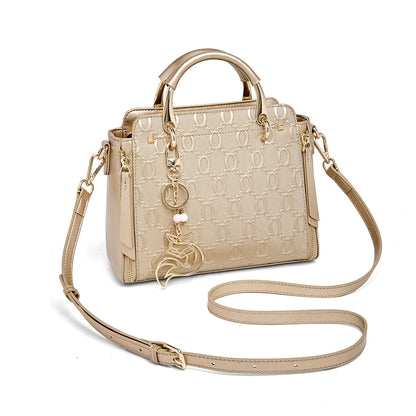 Foxer Brand Cowhide Leather Women S Handbag Shoulder Bag Luxury Design Female Crossbody Elegant Tote