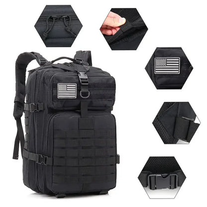 45L Tactical Backpack – Military MOLLE Hunting & Trekking Bag