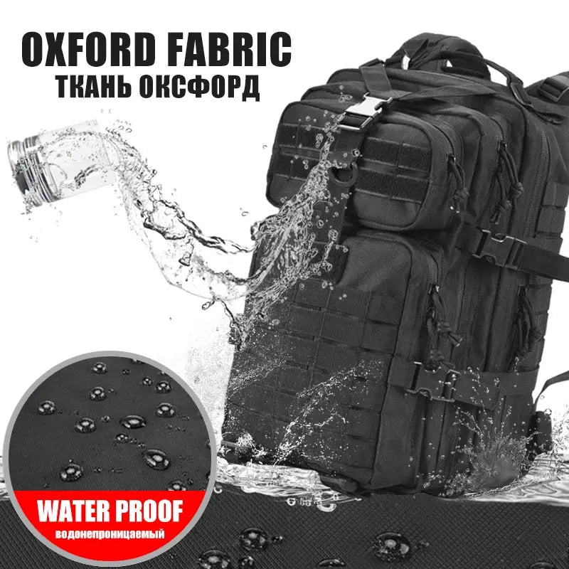 50L Tactical Backpack – MOLLE Military Bag for Hiking, Hunting & EDC