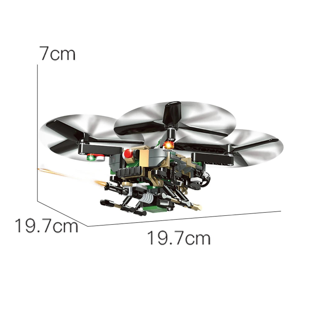 Modern Military Building Blocks Set – UAV Drone, Robotic Dog, Tank & More