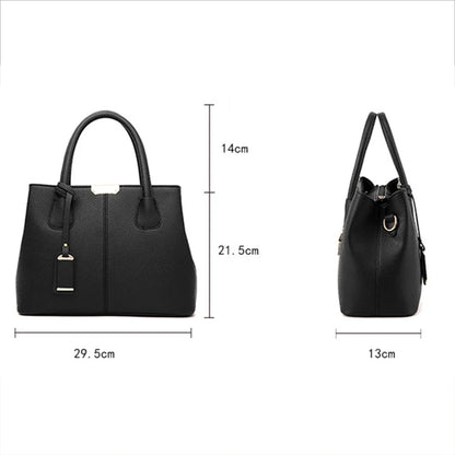 Large Women's Tote Bag – Structured Square Shoulder Handbag