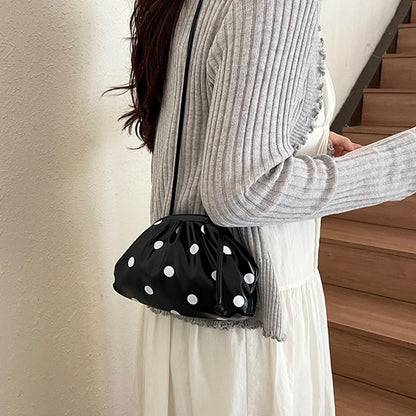 Polka Dot Mini Crossbody Bag – Cute Cloud Clutch Purse
