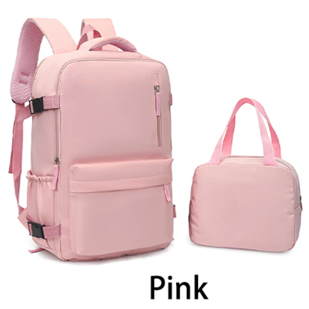Travel Backpack 2-Piece Set – 180° Full Open with Toiletry Bag