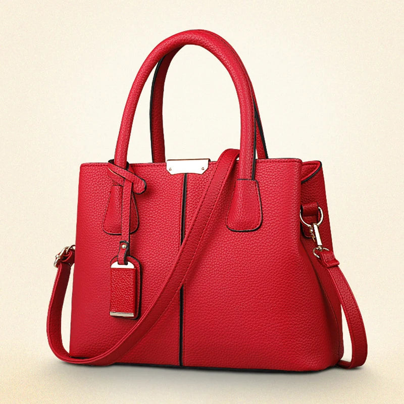 Large Women's Tote Bag – Structured Square Shoulder Handbag