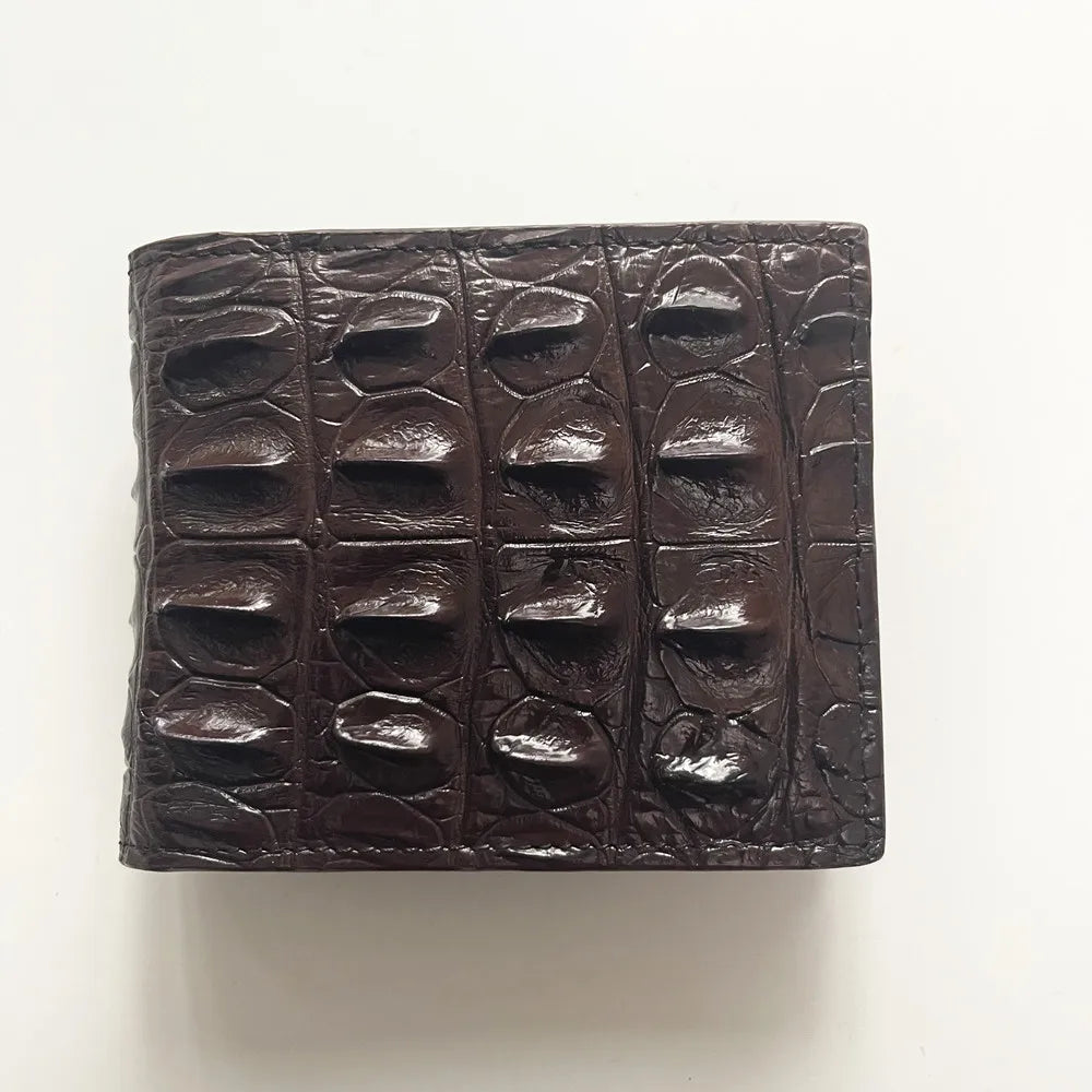 Crocodile Leather Bifold Wallet – Men's Luxury Slim Wallet
