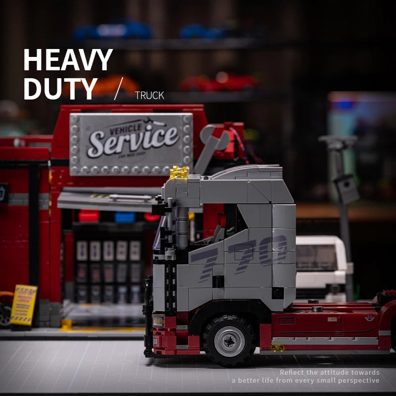 Semi Truck MOC Building Set – Technical Tractor Bricks Model