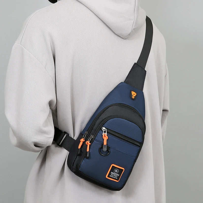 Men's Lightweight Sling Chest Bag Casual Crossbody Pack