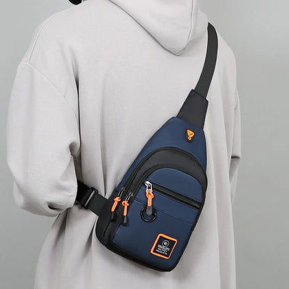 Men's Lightweight Sling Chest Bag Casual Crossbody Pack