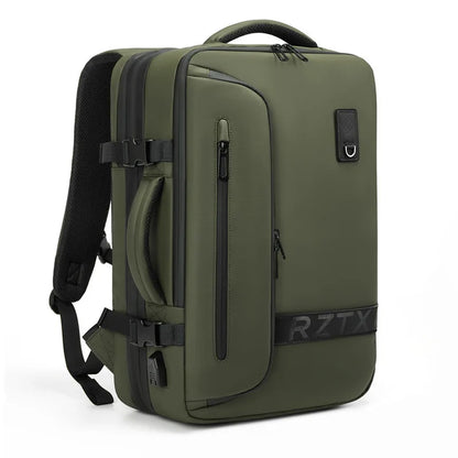 Expandable Laptop Backpack for Men – Vacuum Compression, USB Charging & Large Capacity