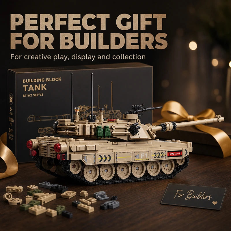 M1 Main Battle Tank MOC Building Blocks Set – 1002 Pieces