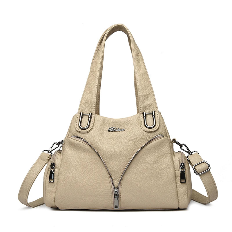 Luxury Leather Shoulder Bag for Women – Designer Crossbody Handbag