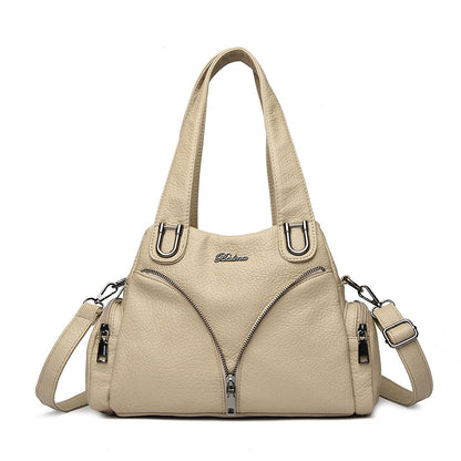 Luxury Leather Shoulder Bag for Women – Designer Crossbody Handbag