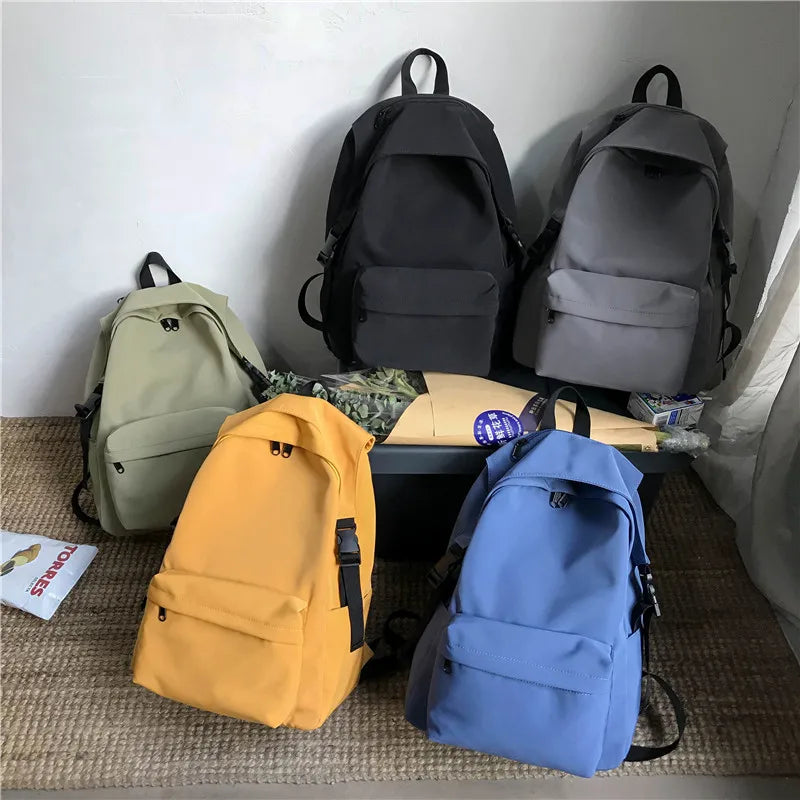Waterproof Nylon Women's Backpack – Lightweight Travel School Bag