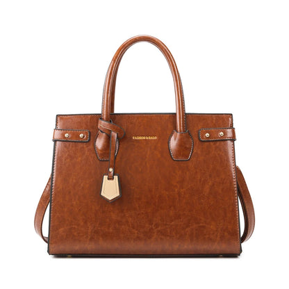 Luxury Leather Tote Bag for Women – Designer Shoulder Handbag